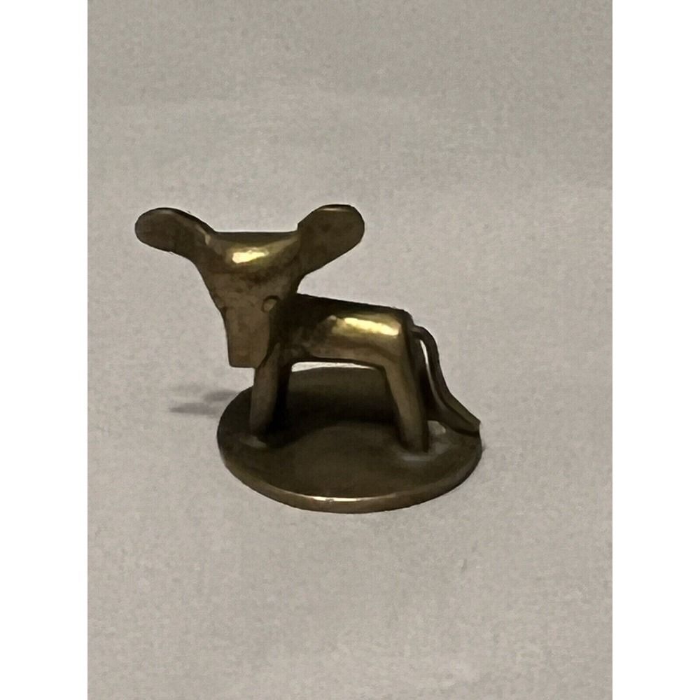 Bronze Brass Elephant Mouse Figurine